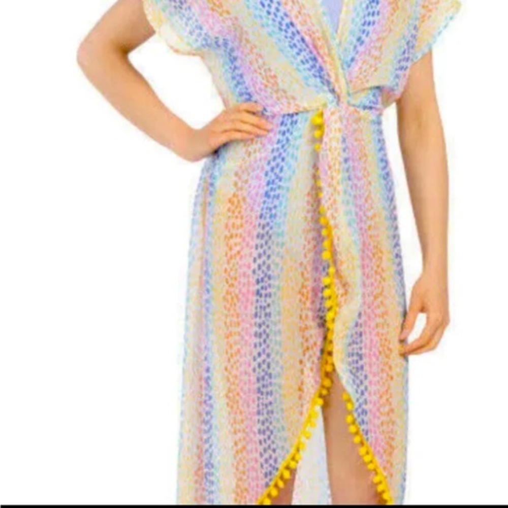 AMERICA &‎ BEYOND RAINBOW DRESS COVER-UP